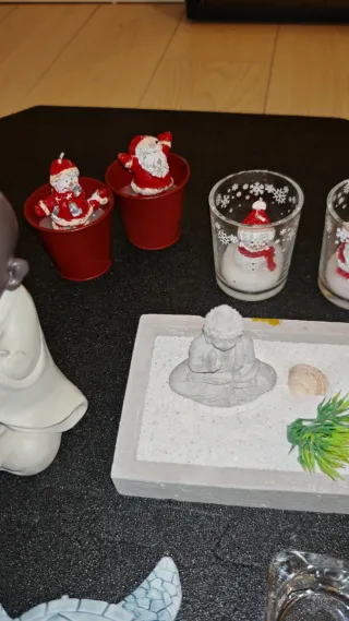 Set Decorazione Zen e candele di Natale