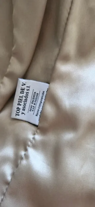 Chaqueta de piel Top Perl Talla S