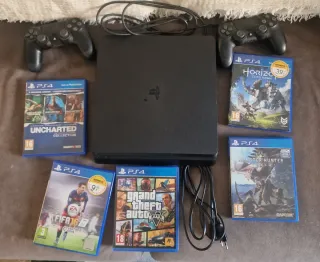 Lote PS4 500GB + 2 Mandos + Juegos