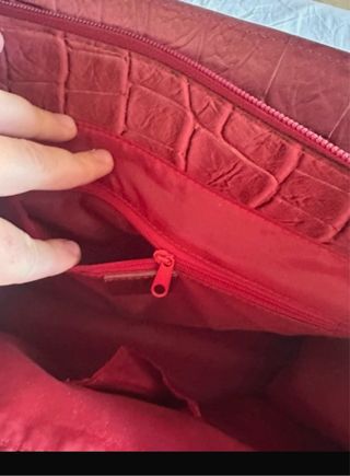 Borsa Lancel Mano/Spalla Pelle Rosso Oro