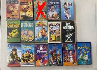 Lote Cintas VHS Disney Varias Películas