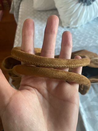 Bolso ante marrón de hombro