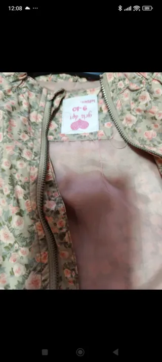 Chaqueta bomber niña floral