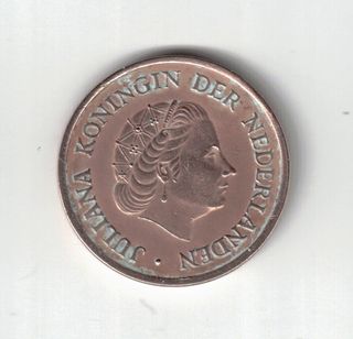 Moneta Olandese 5 Cent Regina Juliana 1951