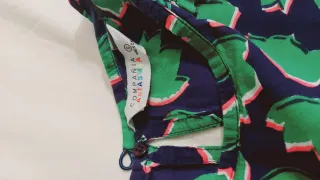 Camisa estampada azul y verde