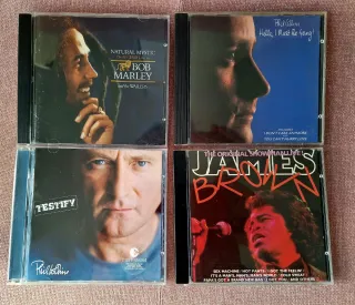 Lotes CDs Bob Marley, Phil Collins, James Brown