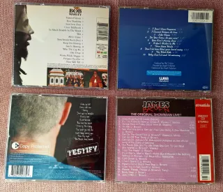 Lotes CDs Bob Marley, Phil Collins, James Brown
