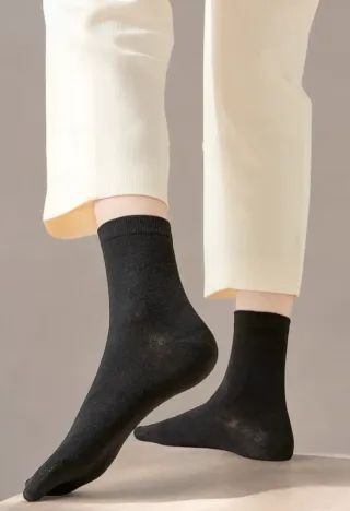 Calcetines Tabi Negros Flexibles