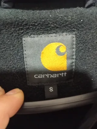 Abrigo Carhartt Negro Estampado con logos