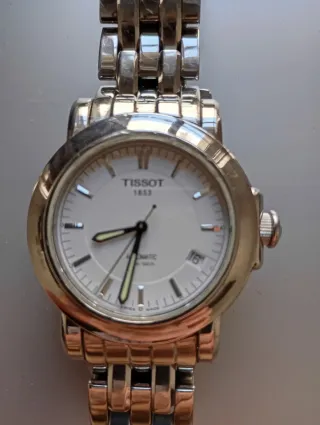 Reloj Tissot Automático Plata y Blanco