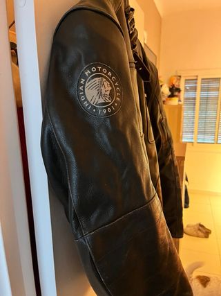 Chaqueta Cuero Indian Motorcycle Negra