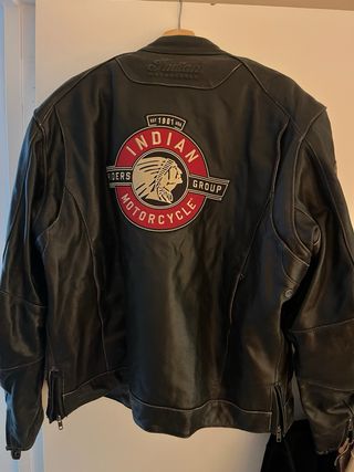 Chaqueta Cuero Indian Motorcycle Negra
