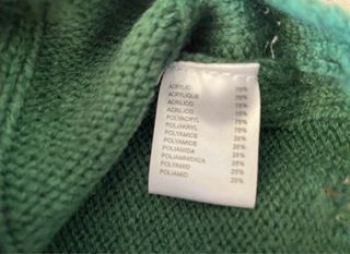 Maglione MOCHY a Trecce Verde Taglia Unica