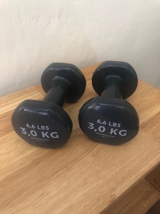 2 Mancuernas 3kg (6.6 LBS) Decathlon
