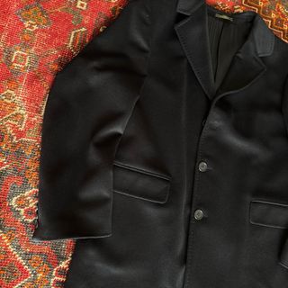 Cappotto Marten's in Lana Vergine Blu Mare XL