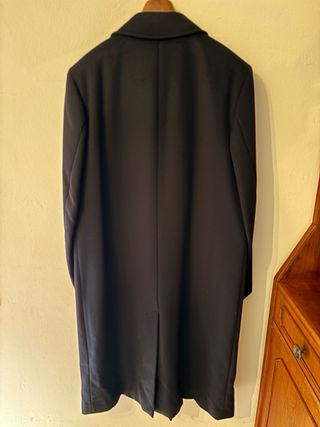 Cappotto Marten's in Lana Vergine Blu Mare XL