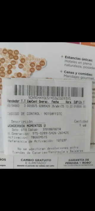 Wonderbox Momentos Únicos para Dos