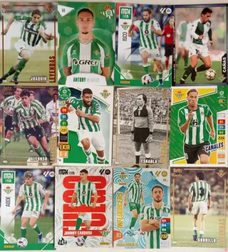 100 cromos del Real Betis Balompié