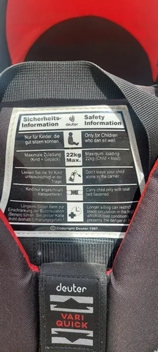 Silla de paseo para bebé roja