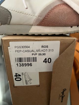Zapatillas Pepe Jeans Mujer Talla 40