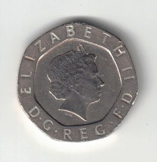 Moneta Regno Unito 20 Pence 2001 Elisabetta II