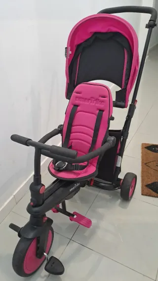 Triciclo Smartrike Plegable Rosa