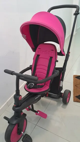 Triciclo Smartrike Plegable Rosa