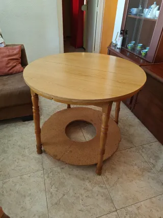 Mesa camilla redonda 90cm extensible