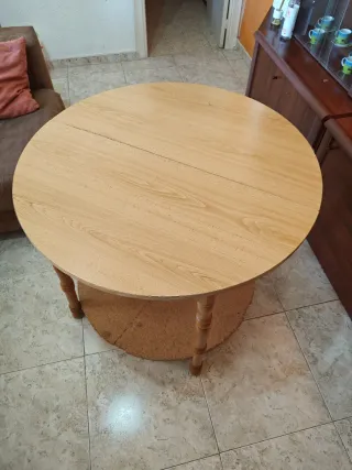 Mesa camilla redonda 90cm extensible