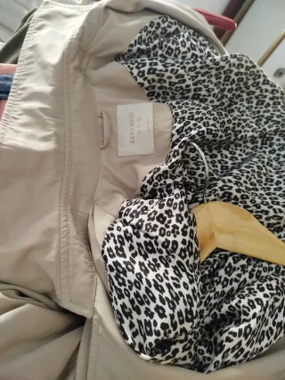 Gabardina Zara Beige Mujer