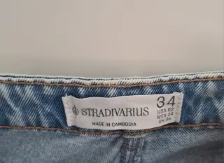 Pantalones Flare Azules Stradivarius Rotos