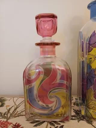 Set 2 Vasi Decorativi in Vetro