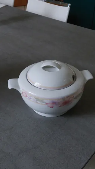 Zuppiera Bavaria in porcellana