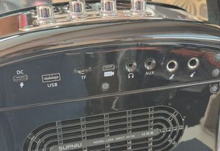 Altavoz Karaoke Bluetooth 120W Negro/Plata