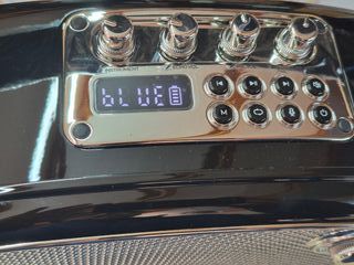 Altavoz Karaoke Bluetooth 120W Negro/Plata