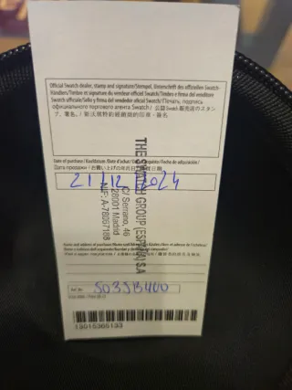 Orologio Swatch x Blancpain Scuba Fifty Fathoms