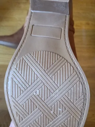 Botines beige/marrón