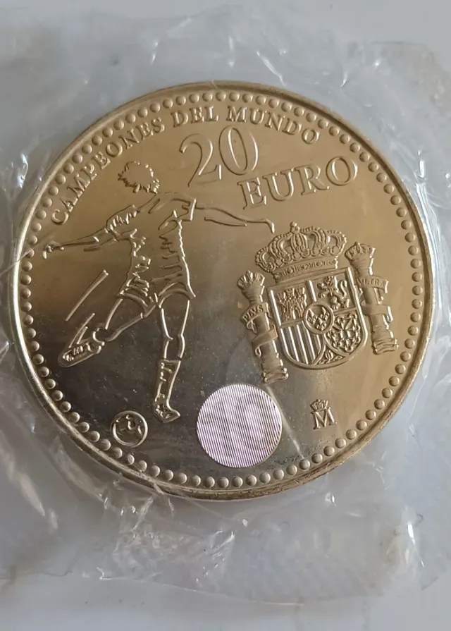 Moneda 20 Euros Mundial 2010 Campeones