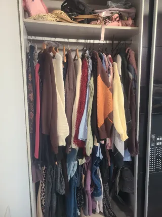 Armario vestidor moderno cristal negro