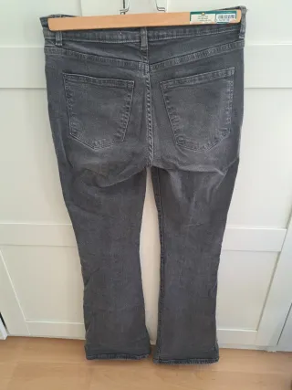 Pantalones Flare Negro Bershka