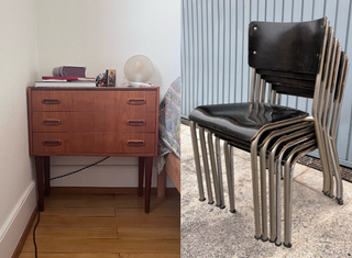 Lámpara, Sofa, Cuadro, Baldosas, Mesa de cama, Sil