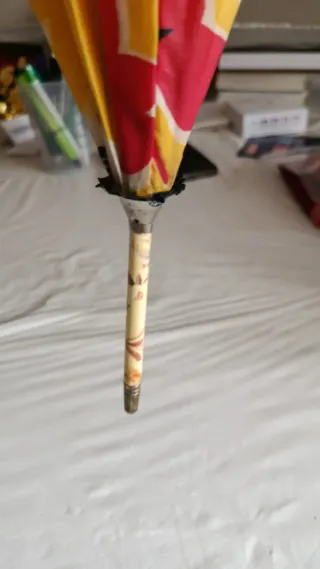 Paraguas Retro Marrón y Multicolor