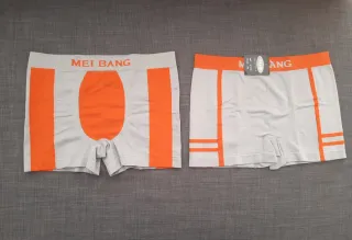 Calzoncillos Ajustados MEI BANG  Gris/Naranja