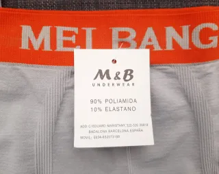 Calzoncillos Ajustados MEI BANG  Gris/Naranja