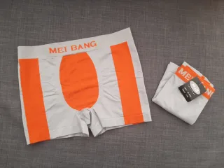 Calzoncillos Ajustados MEI BANG  Gris/Naranja