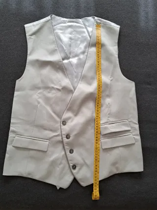 Traje comunión niño gris