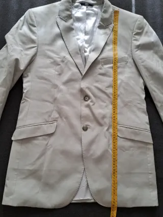 Traje comunión niño gris