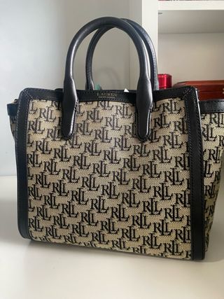 Bolso Tote Ralph Lauren RL Negro