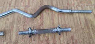 Barras para pesas cromadas