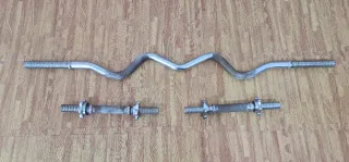 Barras para pesas cromadas